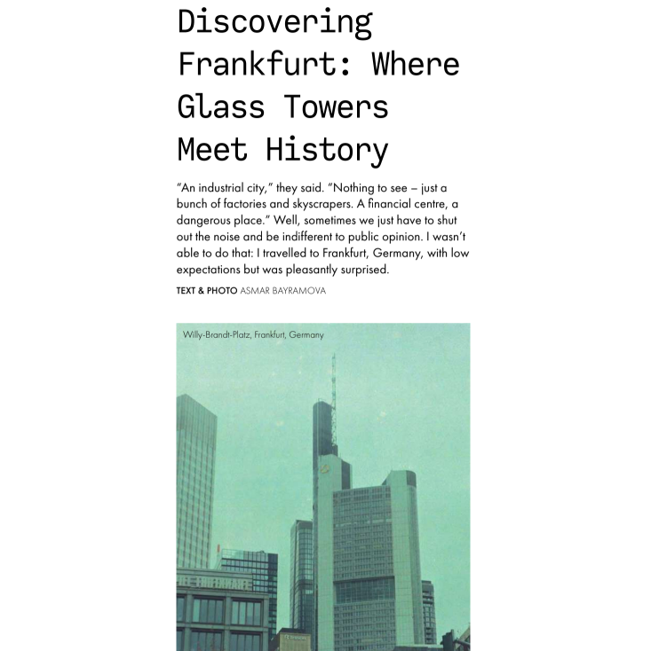 Discovering Frankfurt