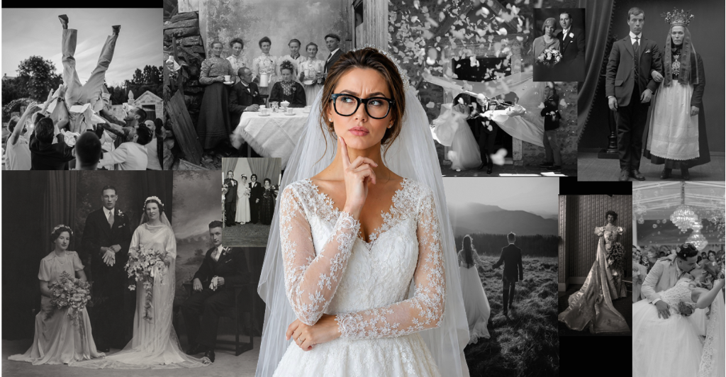 Wedding in Black Collage