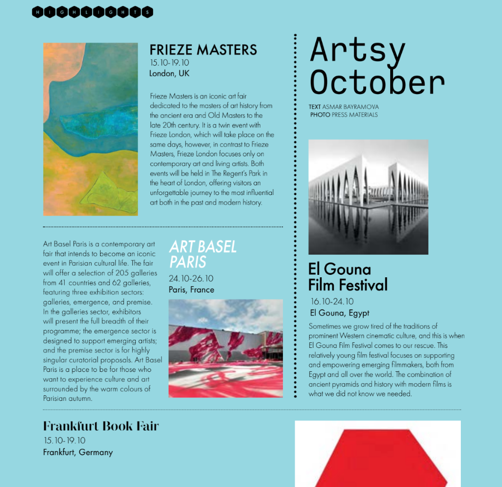 Artsy October